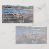 Beaver Lodge op Martin Lake Visitekaartje (Voorkant / Achterkant)