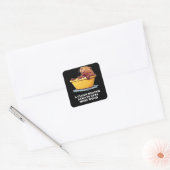 Beaver Lover Bath Vierkante Sticker (Envelop)