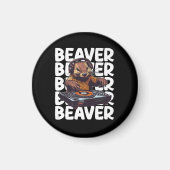 Beaver Lover DJ Magneet (Voorkant)