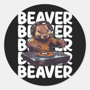 Beaver Lover DJ Ronde Sticker