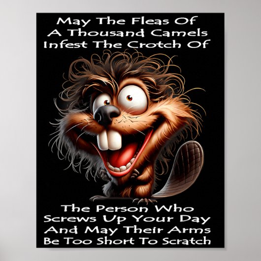 Beaver Moge de Vlooien van Duizend Kamelen hem Bes Poster (Voorkant)