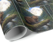 Beaver Moon In a Forest Cadeaupapier (Rol Hoek)