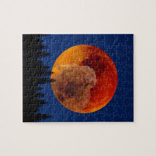 Beaver Moon in november Legpuzzel (Horizontaal)
