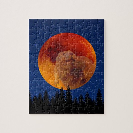 Beaver Moon in november Legpuzzel (Verticaal)