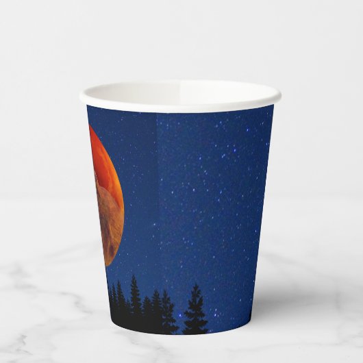 Beaver Moon in november Papieren Bekers (Links)