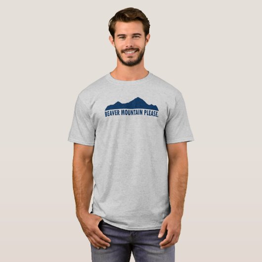 Beaver Mountain Resort alsjeblieft T-shirt (Voorkant volledig)