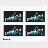 Beaver Mountain Resort Bergen Rechthoekige Sticker (Vel)