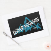 Beaver Mountain Resort Bergen Rechthoekige Sticker (Envelop)
