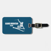 Beaver Mountain Resort Utah Skier Bagagelabel (Voorkant horizontaal)