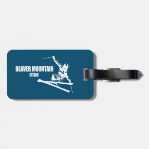 Beaver Mountain Resort Utah Skier Bagagelabel