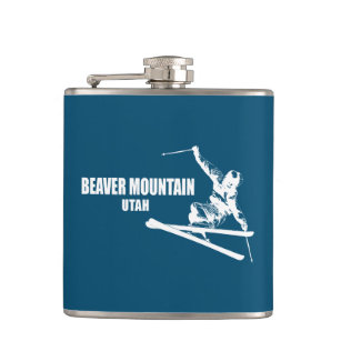 Beaver Mountain Resort Utah Skier Heupfles