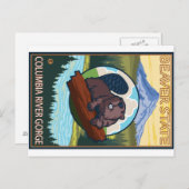 Beaver & Mt. Hood - Columbia River Gorge, OR Briefkaart (Voorkant / Achterkant)