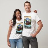 Beaver & Mt. Hood - Columbia River Gorge, OR T-shirt (Unisex)
