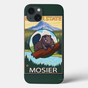 Beaver & Mt. Hood - Mosier, Oregon iPhone 13 Hoesje