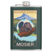 Beaver & Mt. Hood - Mosier, Oregon Heupfles (Voorkant)