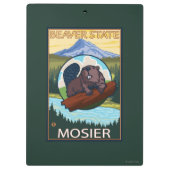 Beaver & Mt. Hood - Mosier, Oregon Klembord (Achterkant)