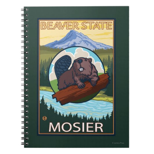 Beaver & Mt. Hood - Mosier, Oregon Notitieboek (Voorkant)