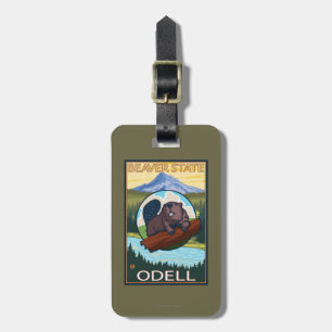 Beaver & Mt. Hood - Odell, Oregon Bagagelabel