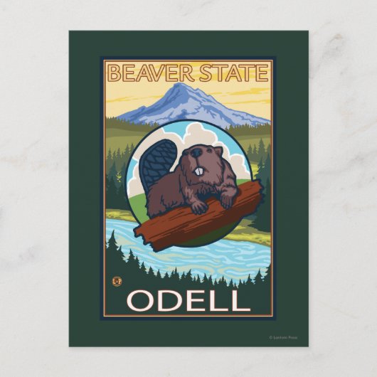 Beaver & Mt. Hood - Odell, Oregon Briefkaart (Voorkant)