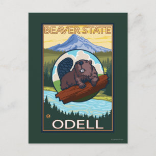 Beaver & Mt. Hood - Odell, Oregon Briefkaart
