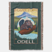 Beaver & Mt. Hood - Odell, Oregon Deken (Voorkant Verticaal)