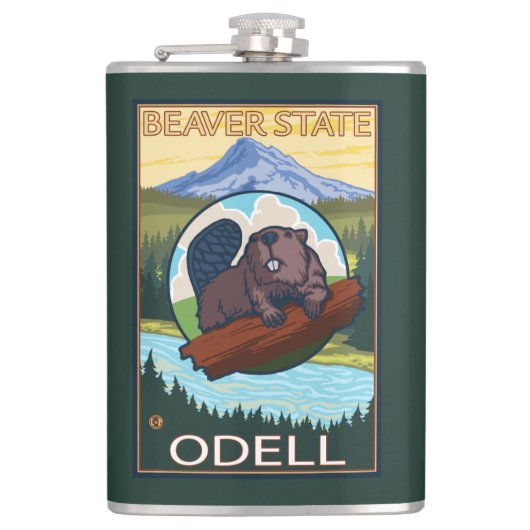 Beaver & Mt. Hood - Odell, Oregon Heupfles (Voorkant)
