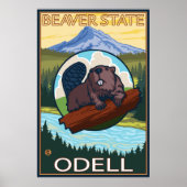 Beaver & Mt. Hood - Odell, Oregon Poster (Voorkant)