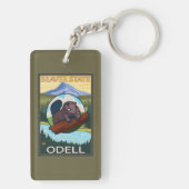 Beaver & Mt. Hood - Odell, Oregon Sleutelhanger (achterkant)