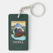 Beaver & Mt. Hood - Odell, Oregon Sleutelhanger (achterkant)