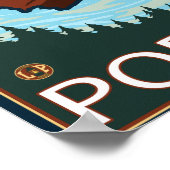 Beaver & Mt. Hood - Portland, Oregon Poster (Hoek)