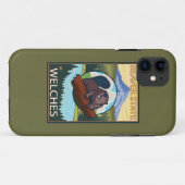 Beaver & Mt. Hood - Welches, Oregon Case-Mate iPhone Case (Achterkant (horizontaal))