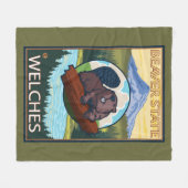 Beaver & Mt. Hood - Welches, Oregon Fleece Deken (Voorkant (Horizontaal))