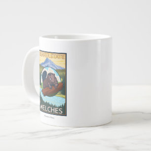 Beaver & Mt. Hood - Welches, Oregon Grote Koffiekop