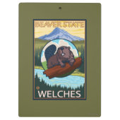Beaver & Mt. Hood - Welches, Oregon Klembord (Achterkant)