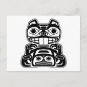 Beaver Native American Design Briefkaart (Voorkant)