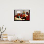 Beaver Networking Bars Funny Classic Posters (Keuken)