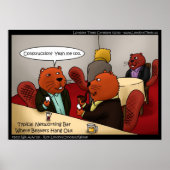 Beaver Networking Bars Funny Classic Posters (Voorkant)