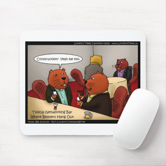 Beaver Networking Funny geeft T - shirts en Kaarte Muismat (Met muis)