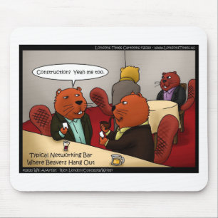Beaver Networking Funny geeft T - shirts en Kaarte Muismat