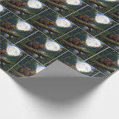 Beaver On a River Log in the Moonlight Cadeaupapier (Hoek)