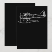 Beaver on Floats Zee Planet Pilot Front & Back Kaart (Voorkant / Achterkant)