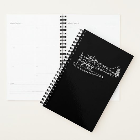 Beaver on Floats Zee Planet Pilot Front & Back Planner (Display)