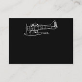 Beaver on Floats Zee Planet Pilot Front & Back Visitekaartje (Voorkant)