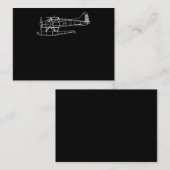 Beaver on Floats Zee Planet Pilot Front & Back Visitekaartje (Voorkant / Achterkant)