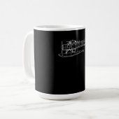 Beaver on Floats Zee Planet Piot Funny Gift Koffiemok (Voorkant links)