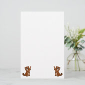 Beaver-ontwerp Briefpapier (Staand voorkant)