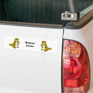 Beaver-ontwerp Bumpersticker