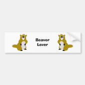 Beaver-ontwerp Bumpersticker (Voorkant)