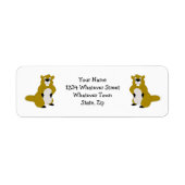 Beaver-ontwerp Etiket (Voorkant)