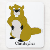 Beaver-ontwerp Muismat (Voorkant)